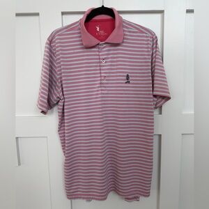 Fairway & Greene Pink and White Striped Polo